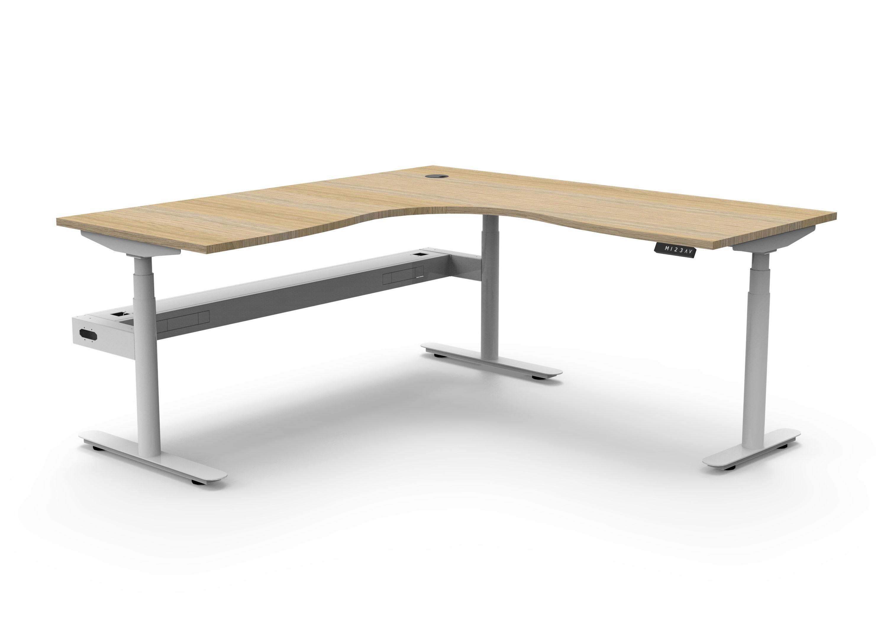 Halo+ Height Adjustable Corner Desk